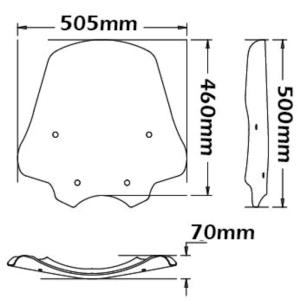 Parabrisas medio BMW r 1200 r 06-10 Â· 2